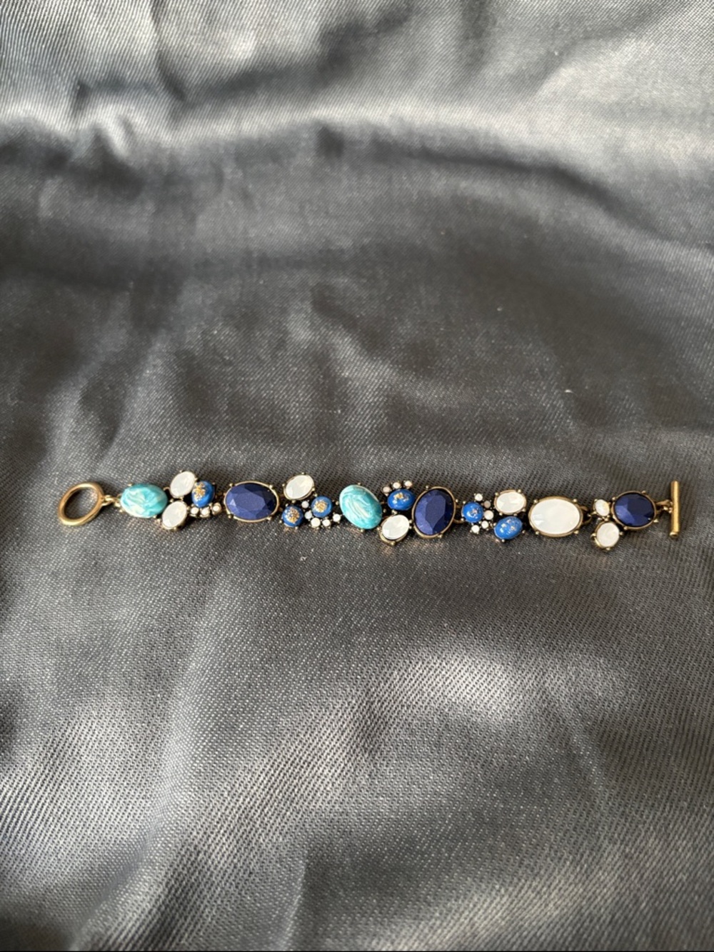 Blue Multistone Statement Bracelet - Women Jewelry
